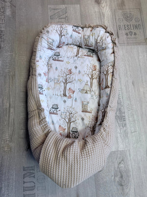 Baby-Nestchen von Mein Shop, weiches Schutznestchen in verschiedenen Variationen, ideal für sicheren Babyschutz im Bett