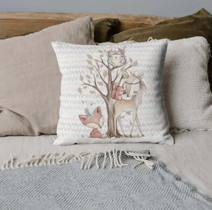 Bunte Boho-Waldtiere Bettwäsche im Set, mit Waldtiermotiven, in verschiedenen Größen und Farben, hergestellt von Mein Shop