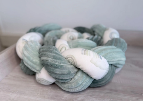 Bettschlange Kuschelfleece - Geflochtene Bettschlange – nach Wunsch zusammen stellen – Konfigurator – ab 70cm bis 650cm (Kopie)