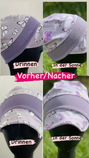 Schirmmütze in variabler Farbe, aus weichem Stoff, mit verstellbarem Riemen, von Mein Shop für stilvollen Sonnenschutz