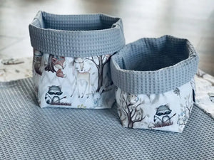 Set aus drei weißen Utensilokörbchen von Mein Shop, ideal zur Organisation in Küche oder Büro, schlichtes Design