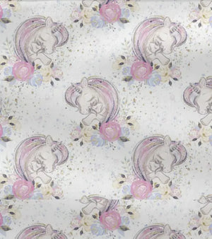Geflochtene Bettschlange aus Baumwolle mit Einhorn-Motiv, individuell konfigurierbar, Länge ab 70cm bis 650cm, von Mein Shop