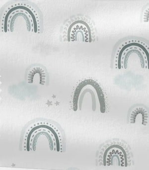 Bunter Frottee-Waschlappen im Regenbogenblau, Teil eines Waschlappen-Sets, von Mein Shop, weiches und saugfähiges Material