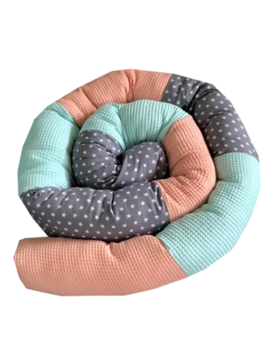 Schutzrolle für Wickeltischumrandung von Mein Shop, variable Konfiguration, weiche Polsterung, ideal für sicheren Wickelbereich