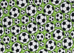 Nestchen für Babybett mit Fußballmuster, individuell konfigurierbar, schützt und sorgt für Komfort im Babybett.