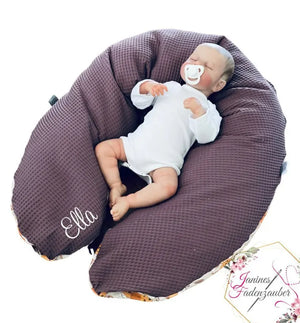 Stillkissenbezug von Mein Shop, individuell bestickt, weiches Kissenbezug für Stillkissen, angenehmer Stoff, personalisierbar