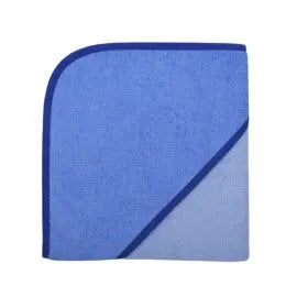 Bunt besticktes Kapuzen-Badetuch in Blau- und Himmelblau mit Stickerei, ideal für den Strand oder Pool, von Mein Shop