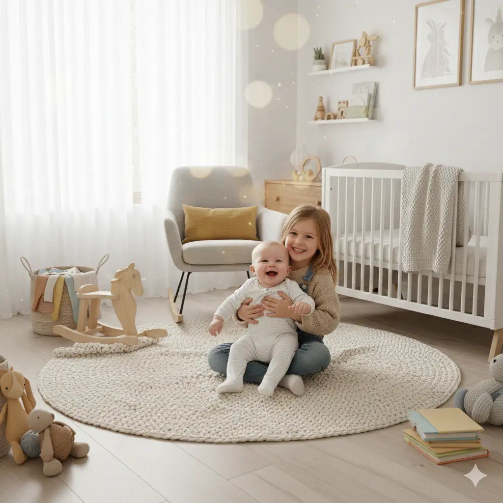 Baby-Kind Janines Fadenzauber