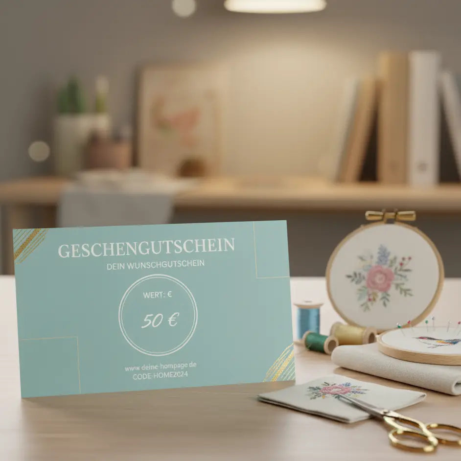 Geschenkgutschein Janines Fadenzauber