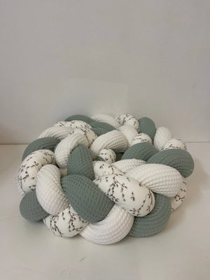 Einfache Bettschlange von Bildergalerie Mein Shop, weiches Stoffmaterial in neutralem Design, ideal zum Kuscheln im Bett