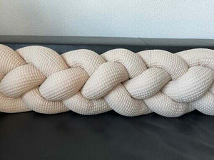 Handgefertigte 4-fach geflochtene Bettschlange mit Knoten, in verschiedenen Farben, aus Mein Shop Bettschlangen-Konfigurator