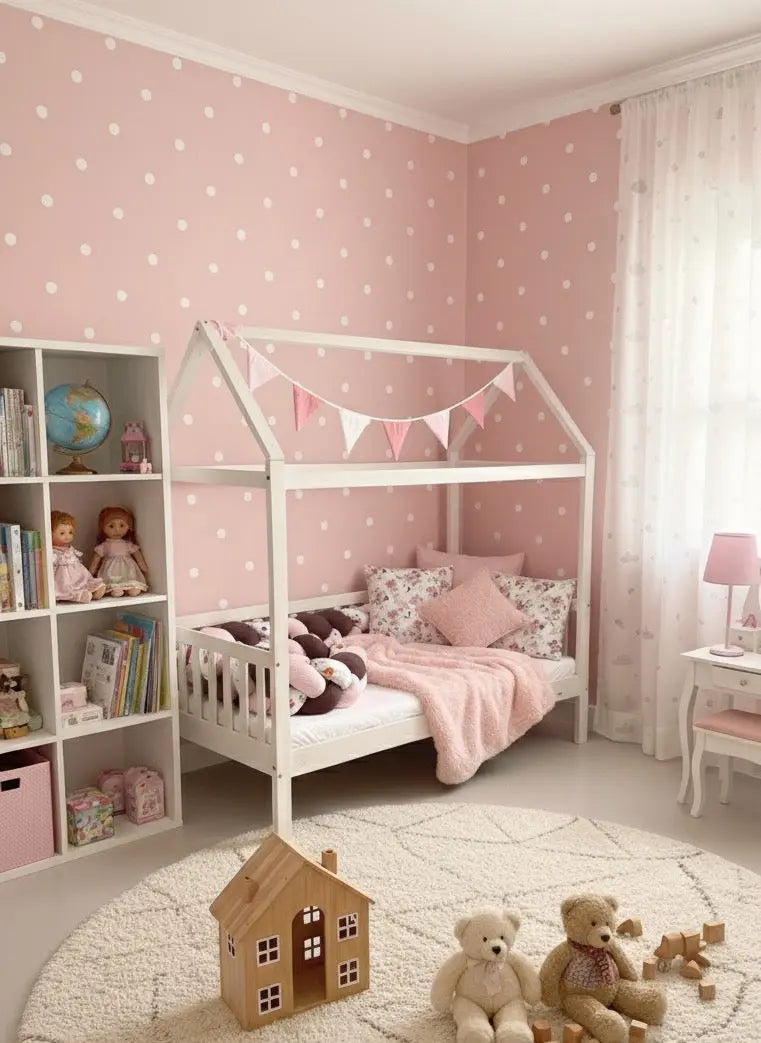 Einfache Bettschlange von BILDERGALERIE, weiche Stoffqualität in neutralem Design, ideal für Kinderbetten.