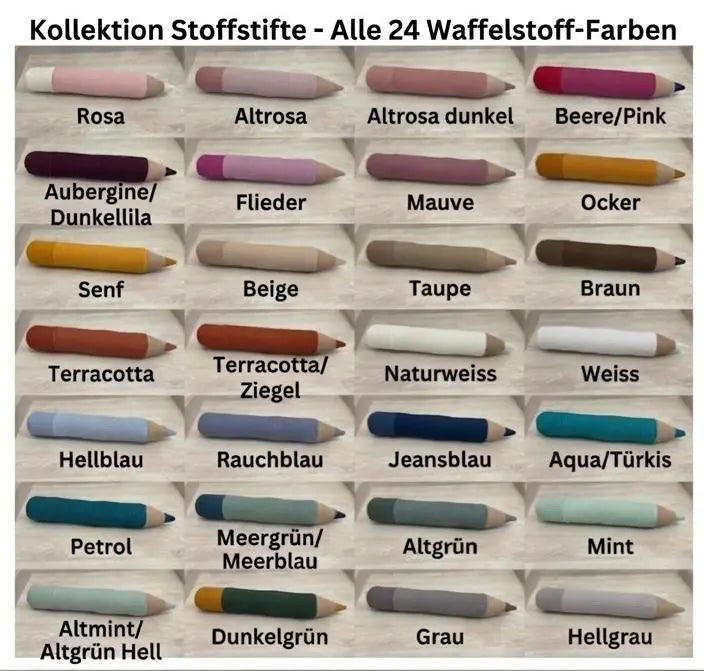 Weiches personalisiertes Kissen in Stiftform zum Einkuscheln, mit bunten Farben und weicher Textur, ideal zum Kuscheln und Dekorieren.