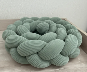 BILDERGALERIE Bettschlangen aus Altmint-Cord, einfache Bettdekoration für Kinderzimmer, weiche und langlebige Textilgestaltung
