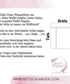 Wickelauflagen Set mit einfacher Bettschlange im Amelias-Design, weiche und sichere Baby-Wickelunterlage mit Schlangen-Muster