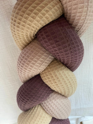 Einfache Bettschlangen von Mein Shop, bunte Stoffe in lebendigen Farben, für Kinderbetten, Schlangen-Design, textile Kinderzimmerdekoration