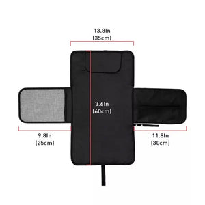 Wickelunterlage von Mein Shop mit individuellem Wunschtext, einfache, praktische Wickelhilfe auf neutralem Hintergrund.