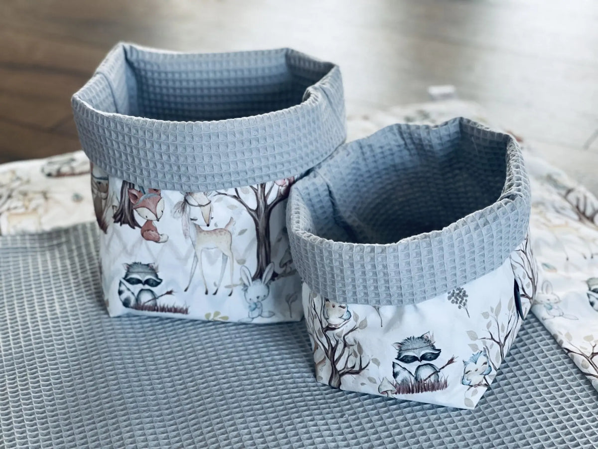 Wickelauflagen Set mit Waldtierstoff, variierende Muster, weiche Oberfläche, für Babys und Kinder, von Mein Shop.