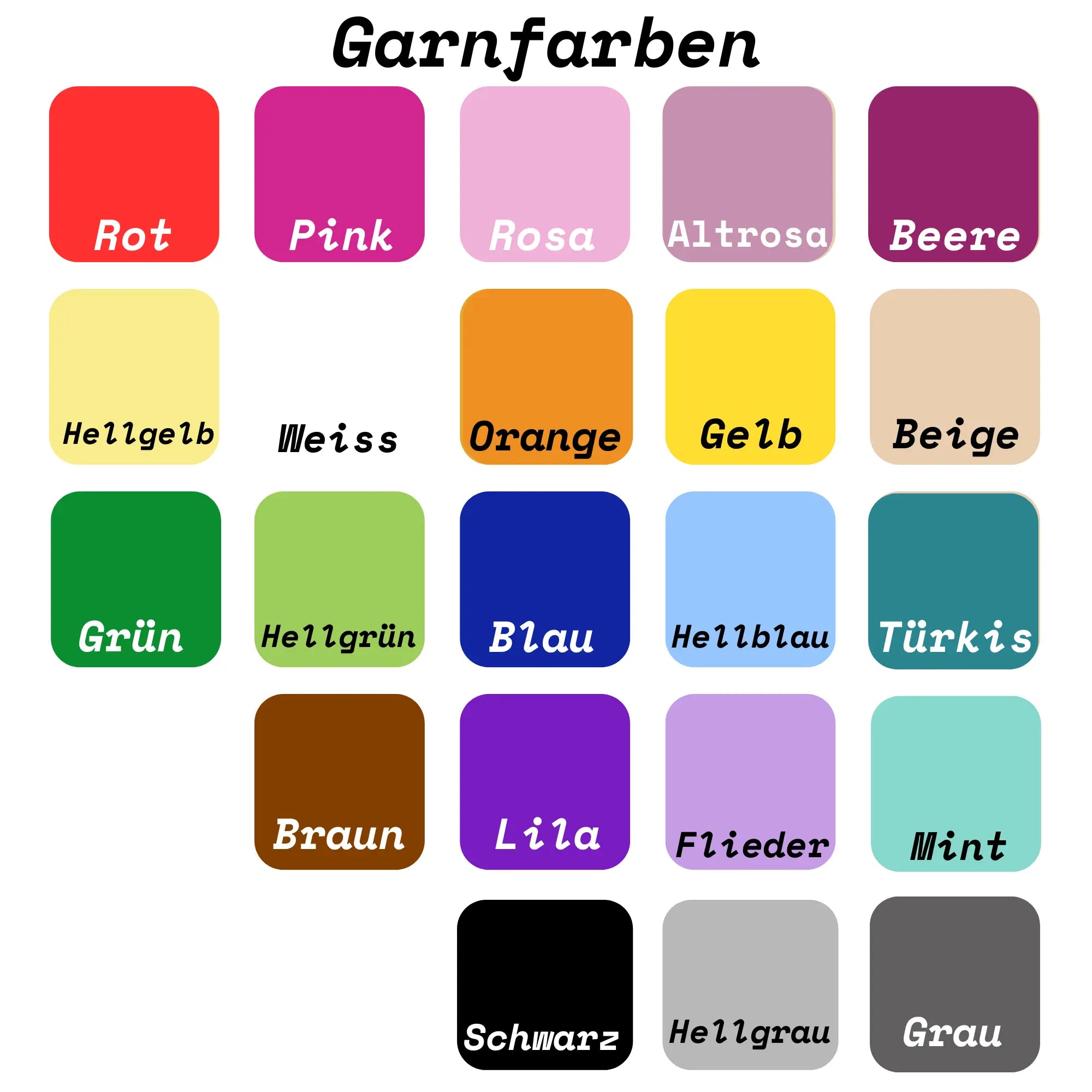 Bunte Babydecke mit Namen in verschiedenen Garnfarben, weiche und individuelle Kuscheldecke für Babys.