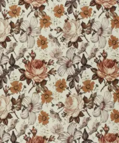 Wickelauflagen-Set mit einfacher Bettschlange, Retro-Blumenmuster, weiche Stoffe, für Babywickelstationen und Kinderbetten