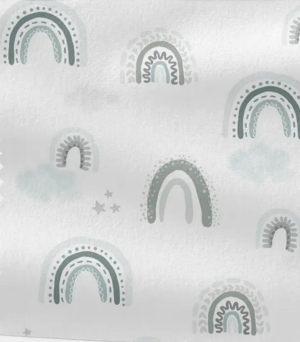 Bunter Frottee-Waschlappen im Regenbogenblau, Teil eines Waschlappen-Sets, von Mein Shop, weiches und saugfähiges Material