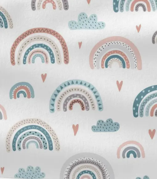 Regenbogen-Pastell Windel-Etui von Mein Shop, praktische Wickeltasche mit buntem Farbdesign für unterwegs