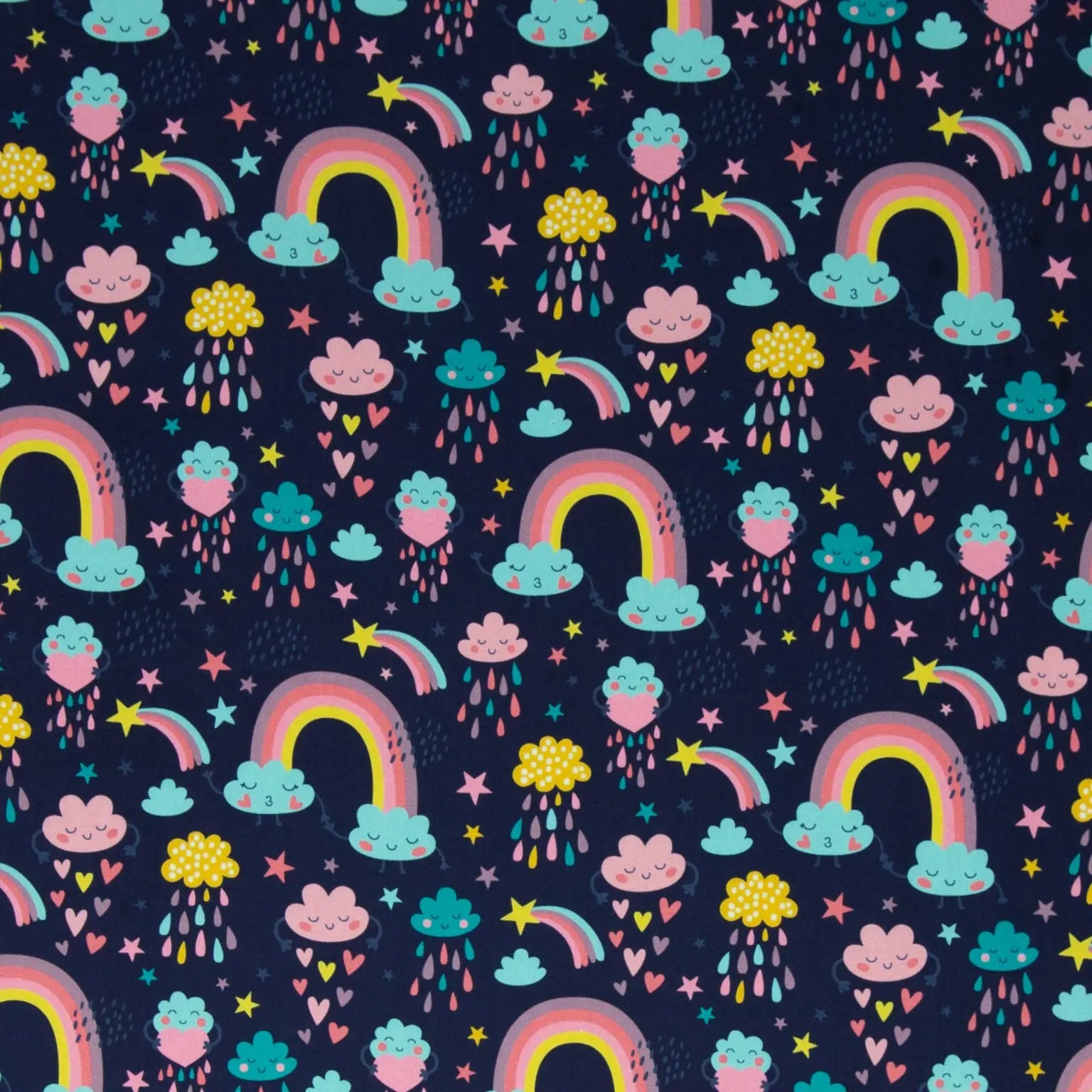 Bunte Wickelauflage im Regenbogen-Design mit dunkelblauem Hintergrund, variierende Konfiguration, von Mein Shop