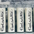 Vegan und Bio Kerze im Glas mit Rauhnächte-Motiv, ideal für magische Rauhnächte, von Mein Shop