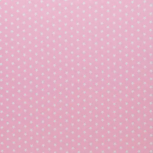 Geflochtene Bettschlange in Rosa mit Sternen, individuell anpassbar von 70cm bis 650cm, von Mein Shop.
