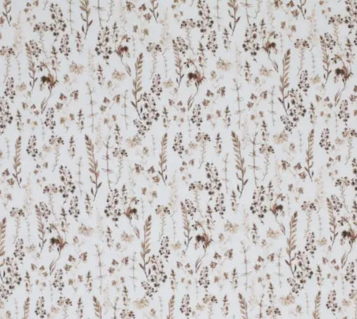 Geflochtene Bettschlange mit Trockenblumen-Graeser, individuell konfigurierbar, von 70cm bis 650cm, in natürlichem Design