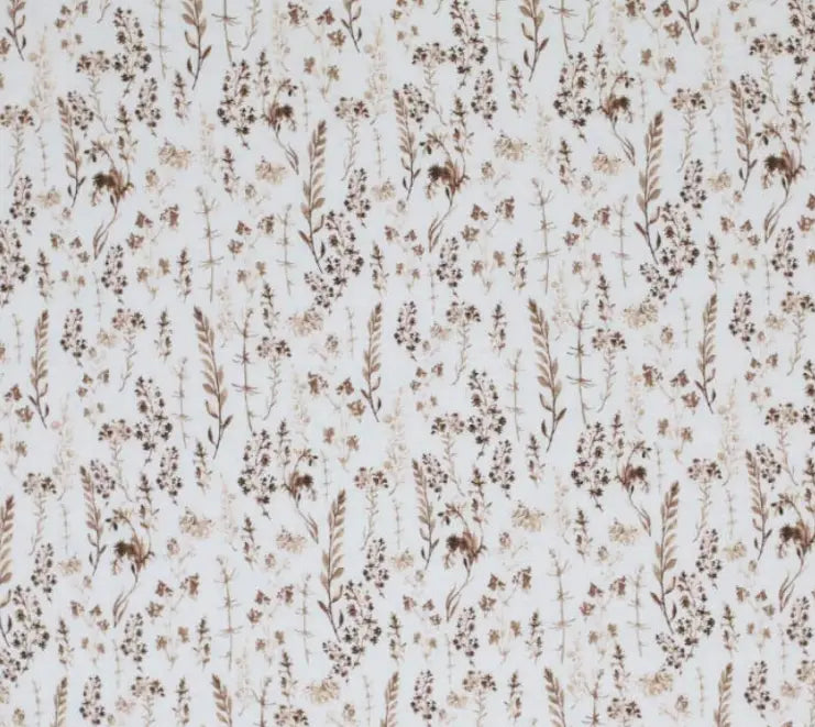 Wickelauflagenbezug mit Reißverschluss in Trockenblumen-Design, passend für Wickelkommoden, von Mein Shop, detailreiche Textur sichtbar