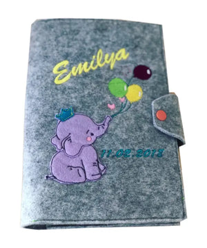 Bestickte U-Heft-Hülle in verschiedenen Designs, weiches Material, geeignet für den Schutz und die Aufbewahrung des Kinder-U-Hefts