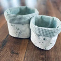 Rundes Utensilo Set von Mein Shop mit individuell wählbarem Muster, vielseitige Körbchen für Ordnung und Dekoration.