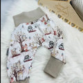 Weiche Pumphose mit Waldtiere Muster, bequeme Kinderhose in verschiedenen Variationen, ideal für Kinder, Mein Shop.