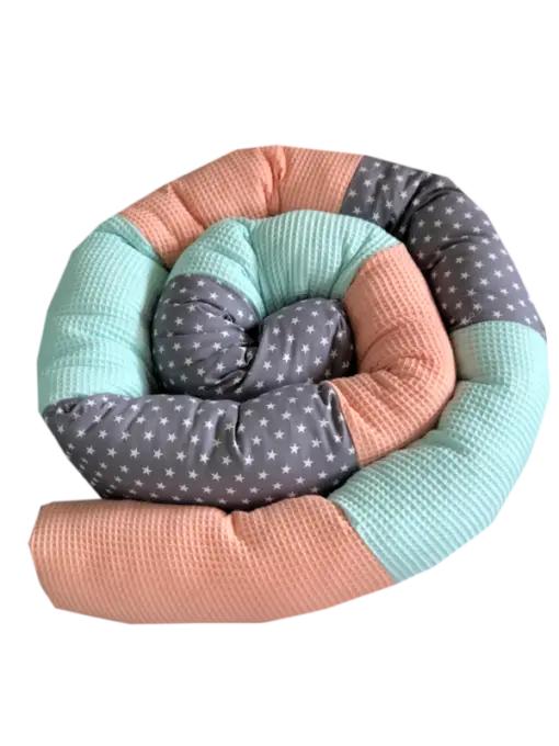 Schutzrolle für Wickeltischumrandung von Mein Shop, variable Konfiguration, weiche Polsterung, ideal für sicheren Wickelbereich