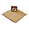 Weiches Schmusetuch Bär von Mein Shop, mit Stoff in Bärenform, ideal zum Kuscheln und Beruhigen für Kinder.