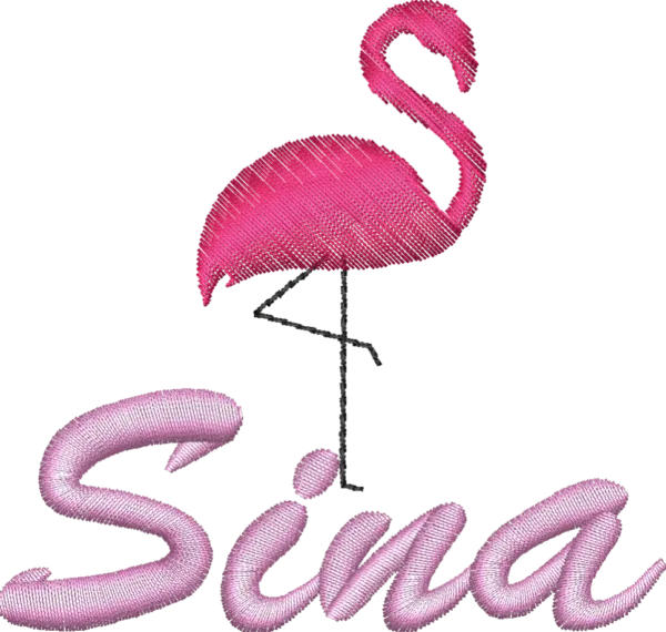 Gestepptes Badetuch mit Flamingo-Design und Name, weiches Kapuzen-Badetuch für Kinder, variierende Farben und Größen