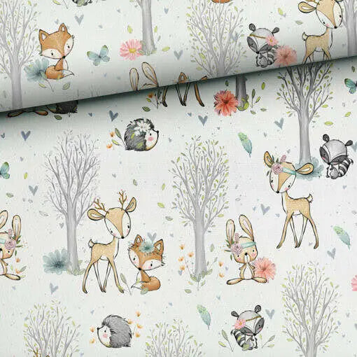 Farbmuster zum Bestellen, einfache Vorlage mit Wald- und Abenteuer-Motiv, in Weiß, von Mein Shop