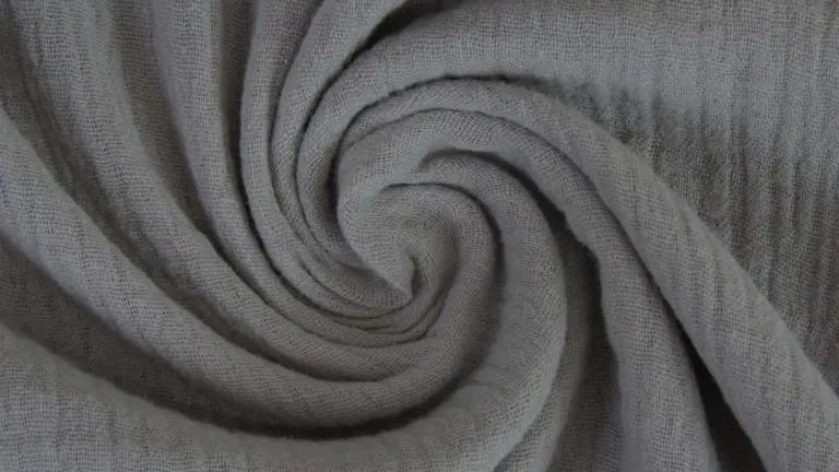 Rostbrauner Bio XXL-Schal aus Musselin mit Knopf, großes Tuch, weiches Baumwolltuch, modisches Accessoire, natürliche Textur