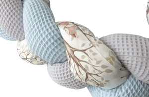Geflochtene Nestchenschlange in verschiedenen Farben, 2 m lang, für Babybett oder Kinderbett, von Mein Shop