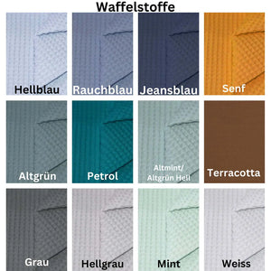 Hellblauer Wickelauflagenbezug mit Reißverschluss für VÄDRA Auflage, aus weichem, strapazierfähigem Stoff, passend für Babywickelstationen.