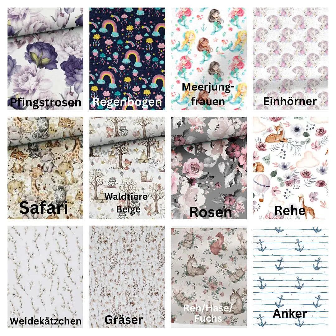 Geflochtene Bettschlange aus Jersey in Hellblau, 4-fach geflochten, von Mein Shop, glatte Oberfläche, flexible Schlafzubehör.