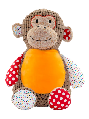 Braun gefärbter Affe Harlequin Spielzeug aus der Produktlinie Mein Shop, detailed und realistisch gestaltet.