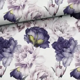 Geflochtene Bettschlange mit Rosen- und Pfingstrosenmotiven, individuell konfigurierbar, in verschiedenen Längen, von Mein Shop