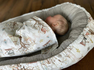 Babynestchen von Mein Shop, weiches Bettnestchen in variabler Farbe, perfekt zum Schutz und Komfort im Kinderbett