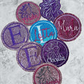 Bunter Schulranzen-Button mit Klettie, Magnet oder Aufnäher zum Anbringen auf Schulranzen und Schultüten, von Mein Shop